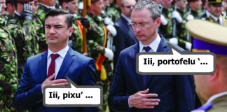 Dă, cumetre, cu chioșcu-n mine, măi, măi, … de trei ori!