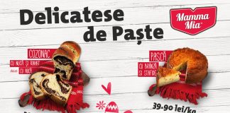 Surpriză la Mamma Mia!! Mamma Mia îți aduce acasă cei mai gustoși și fragezi cozonaci de Paști!