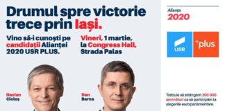 Liderii Alianței 2020 USR PLUS la Iaşi