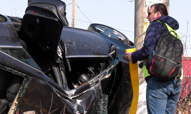 Accident grav, produs de un şofer care s-a speriat de poliţiştii din filtrul pentru pesta porcină africană