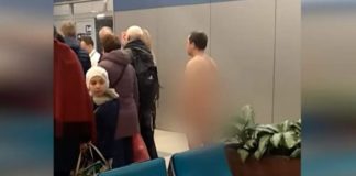 VIDEO Bărbat gol-pușcă în aeroport, pe motiv că este mai „aerodinamic”