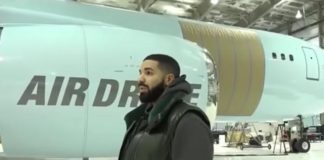 Drake a transformat un uriaş Boeing 767 cargo în propria bijuterie zburătoare pe care a botezat-o ‘Air Drake’