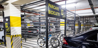 SPAȚII SECURIZATE PENTRU PARCAREA BICICLETELOR, AMENAJATE ÎN ANSAMBLUL PALAS