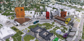 Modificările propuse pentru dezvoltarea ansamblului Palas –Harta oficială explicativă