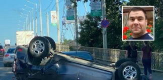 Directorul Salubris, Cătălin Neculau, s-a răsturnat cu mașina pe podul Bucium. Traficul blocat aproape o oră
