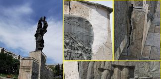 Statuia Independenței se prăbușește. Primăria abia a terminat lucrările la esplanadă