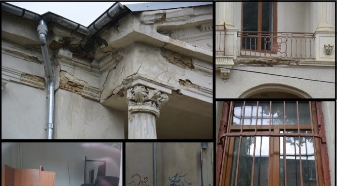 (FOTO) Casa pe care Chirica a plătit 800.000 de euro din banii ieșenilor se dărâmă. Clădirea trebuia inaugurată în 2018, anul Centenarului Marii Uniri