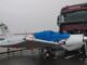 Un TIR condus de un român a lovit un avion pe autostradă în Germania: „Asta n-am văzut niciodată în viața mea”
