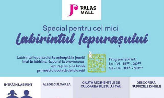 Labirintul Iepurașului, cel mai așteptat egg-hunt, și expoziție cu 36 de tarantule exotice, din acest weekend, la Palas