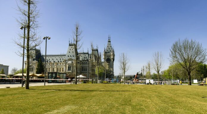 Un nou spaţiu verde şi de relaxare pentru comunitate. Din weekend, esplanada din faţa Teatrului „Luceafărul” îi aşteaptă pe ieşeni cu o nouă amenajare peisagistică