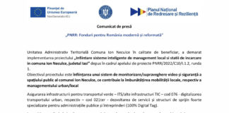 Comunicat de presă: PNRR: Fonduri pentru România modernă și reformată