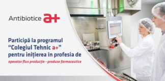 30 de locuri disponibile pentru inițierea în profesia de operator flux producție la Antibiotice