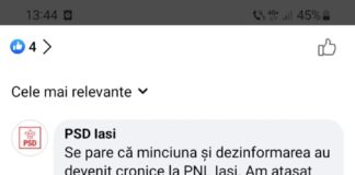 Maricel Popa: „Minciuna și dezinformarea au devenit cronice la PNL Iași!”