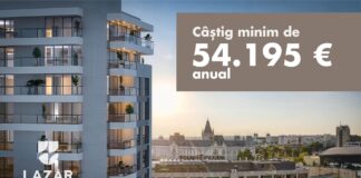 LAZAR ZENTRUM LOFTS – Investiții imobiliare cu randament ridicat. Câștig minim de 54.195 Euro/anual. Randament financiar de peste 19.60% anual.