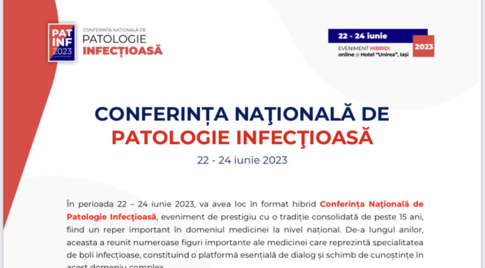 CONFERINȚA NAŢIONALĂ DE PATOLOGIE INFECŢIOASĂ