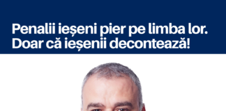 Marius Bodea: „Cum pier penalii ieșeni pe limba lor! Doar că ieșenii decontează!”