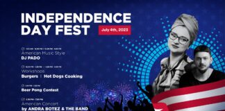 Sărbătorește Independence Day Fest, la Palas Campus! Andra Botez & The Band vor susține un concert tematic