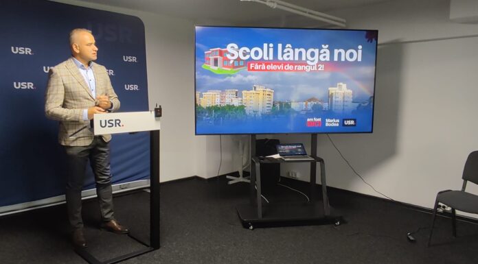 Patru noi şcoli în Iaşi! Proiect integrat de 100 milioane euro prezentat de senatorul USR Marius Bodea