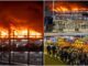 VIDEO Incendiu de proporții pe aeroportul din Londra: haos total cu sute de persoane blocate