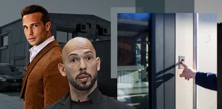 Frații Tate și-au montat uși inteligente, de frica DIICOT. Vila din Pipera s-a transformat într-o fortăreață digitală