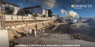 Șantier DIMINEȚII by Inamstro – lucrările avansează cu fundația C1 pentru garanția unei fundații solide și sigure