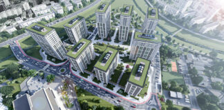 Care este raportul factorilor de CUT și POT în noul proiect dezvoltat în Iași și cum va fi utilizat spațiul verde și de agrement pe 71,5% din teritoriu