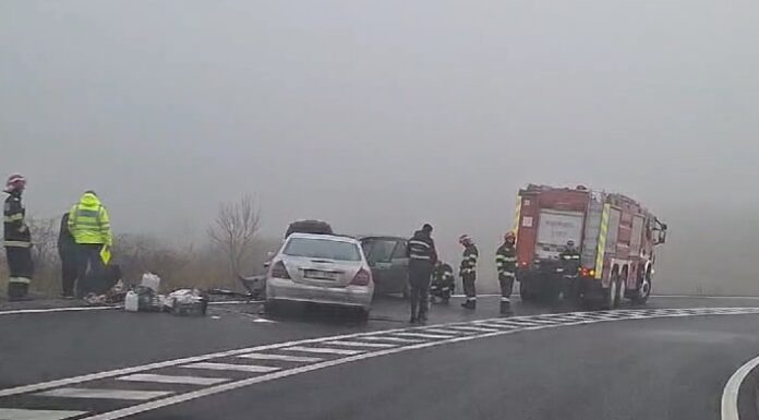 Accident rutier cu victime în apropiere de municipiul Iași. Două mașini s-au ciocnit pe drumul din Popricani -VIDEO