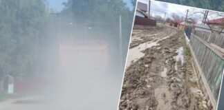 Pericol pentru sănătatea locuitorilor comunei Ungheni! Sătenii respiră vara praf, iar când plouă se luptă cu noroaiele (P)