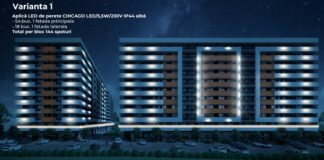 Iluminat arhitectural de top la Copou Garden Residence – Peste 1.300 de lămpi LED alimentate cu energie verde