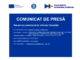 Comunicat de presă – „Modernizare și reabilitare clădire școală profesională Holboca, corp C, și construire spații de învățământ în localitatea Dancu, comuna Holboca, județul Iași”