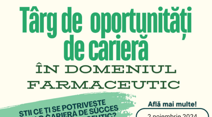 „Târg de oportunităţi de carieră în domeniul farmaceutic”, în acest weekend, la Palas