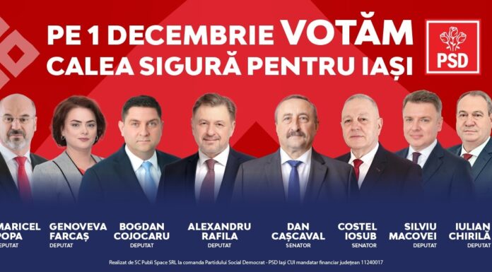 PSD Iași: ”Scrisoare deschisă către alegătorii din județul Iași” (P)
