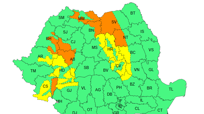Vânt puternic, viscol și polei în țară. Avertizare ANM pentru următoarele zile