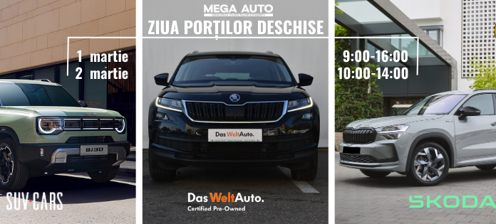Ziua Porților Deschise la Mega Auto Iași – Începe primăvara la volan!