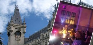 VIDEO Petrecere pe ritmuri de manele la Palatul Culturii. Nivelul ridicat de decibeli, pericol pentru vitraliile monumentului