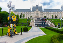 14 roboți gigant transformă grădina Palas într-un teritoriu fascinant, odată cu expoziția „Transform Robots Alive”