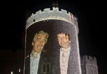 Patru persoane arestate după ce imagini cu Epstein, Trump și prințul Andrew au fost proiectate pe Castelul Windsor, la sosirea președintelui SUA în Marea Britanie