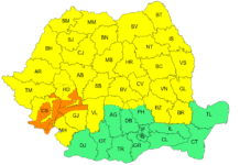 Avertizare ANM: Cod galben de precipitații, polei și vânt în județul Iași