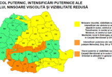 ANM a prelungit avertizarea meteo. Cod de ninsori, vânt și ger în toată țara