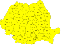 Cod galben de ger până pe 20 ianuarie în toată România