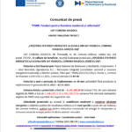 Comunicat de presă: ANUNȚ FINALIZARE PROIECT – „CREȘTEREA EFICIENȚEI ENERGETICE LA ȘCOALA DIN SAT HOLBOCA, COMUNA HOLBOCA, JUDEȚUL IAȘI”