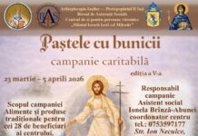 Paștele cu bunicii campanie caritabilă Un coș cu produse tradiționale pentru 28 de bunici