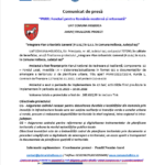Comunicat de presă: ANUNȚ FINALIZARE PROIECT – “PNRR: Fonduri pentru România modernă și reformată”- UAT COMUNA HOLBOCA