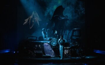 Fragmentarium cu giratoriu, ironie și crini mortuari