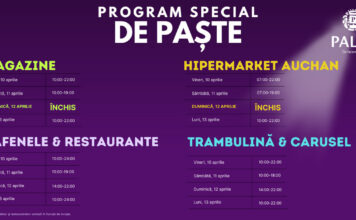 Program special de Paște în proiectele IULIUS: trambulina și caruselul din Palas, dar și Cinema City din Iulius Mall, deschise în fiecare zi