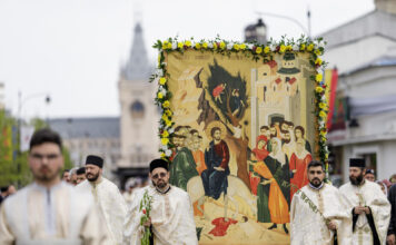 Pelerinaj de Florii pe străzile din municipiul Iași