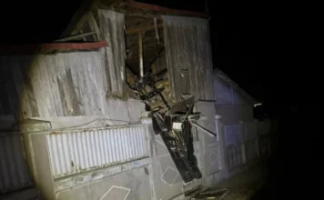 O dronă rusească, cu explozibil, s-a prăbușit în Galați