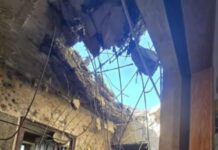 FOTO- Cum arată apartamentul distrus de drona care a explodat pe blocul din Galați