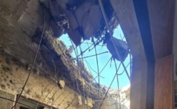FOTO- Cum arată apartamentul distrus de drona care a explodat pe blocul din Galați