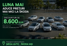 Škoda lansează în luna mai o campanie specială cu discounturi atractive pentru modelele din stoc